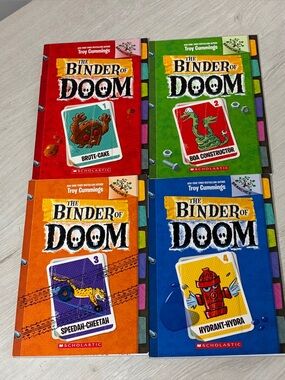 Binder Of Doom 1-4 PB Lot Troy Cummings Scholastic Monster Kids Horror Branches